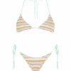 MC2 Saint Barth Woman Striped Crochet Triangle Bikini