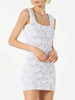MC2 Saint Barth Woman White Crochet Dress