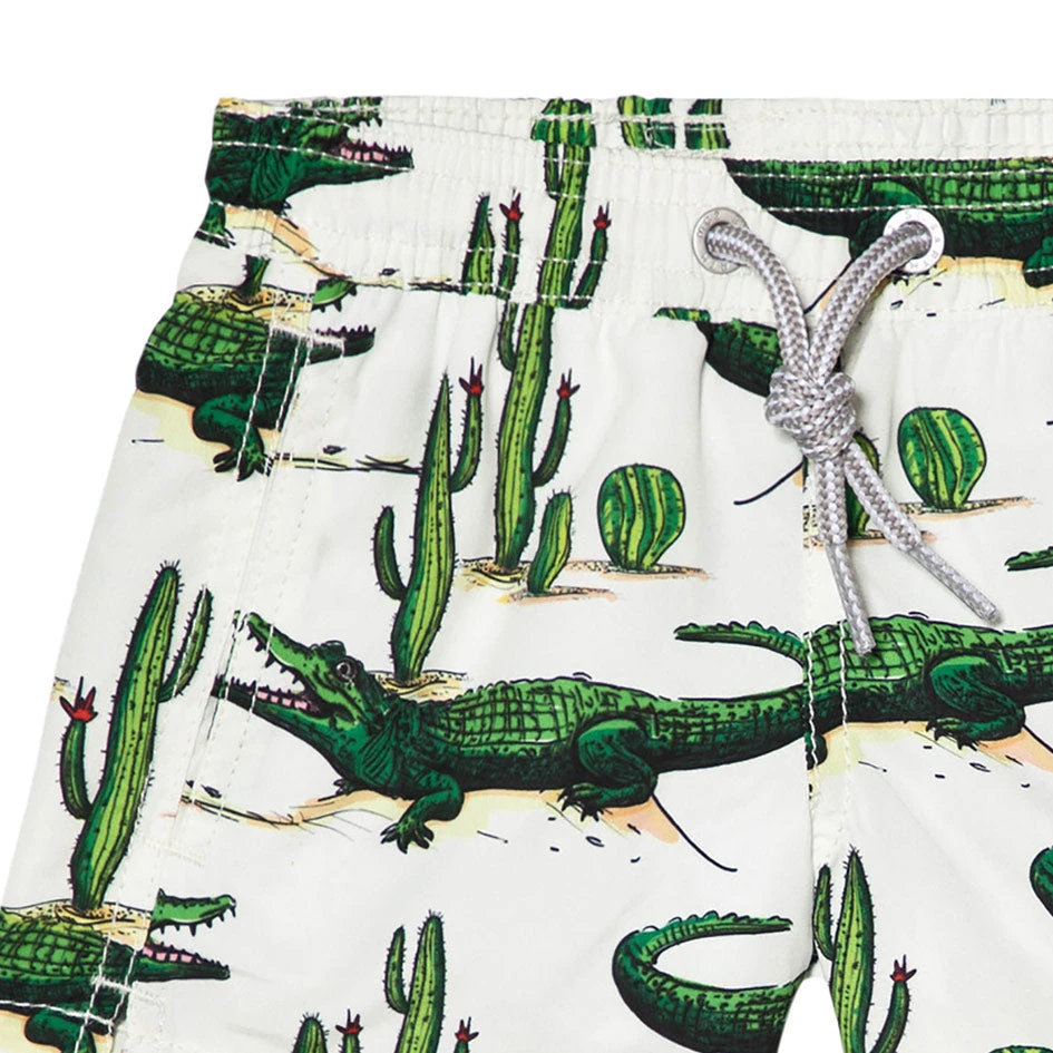 Boy Swim Shorts With Crocodile And Cactus Print 5 Boy Swim Shorts With Crocodile And Cactus Print - Image 3