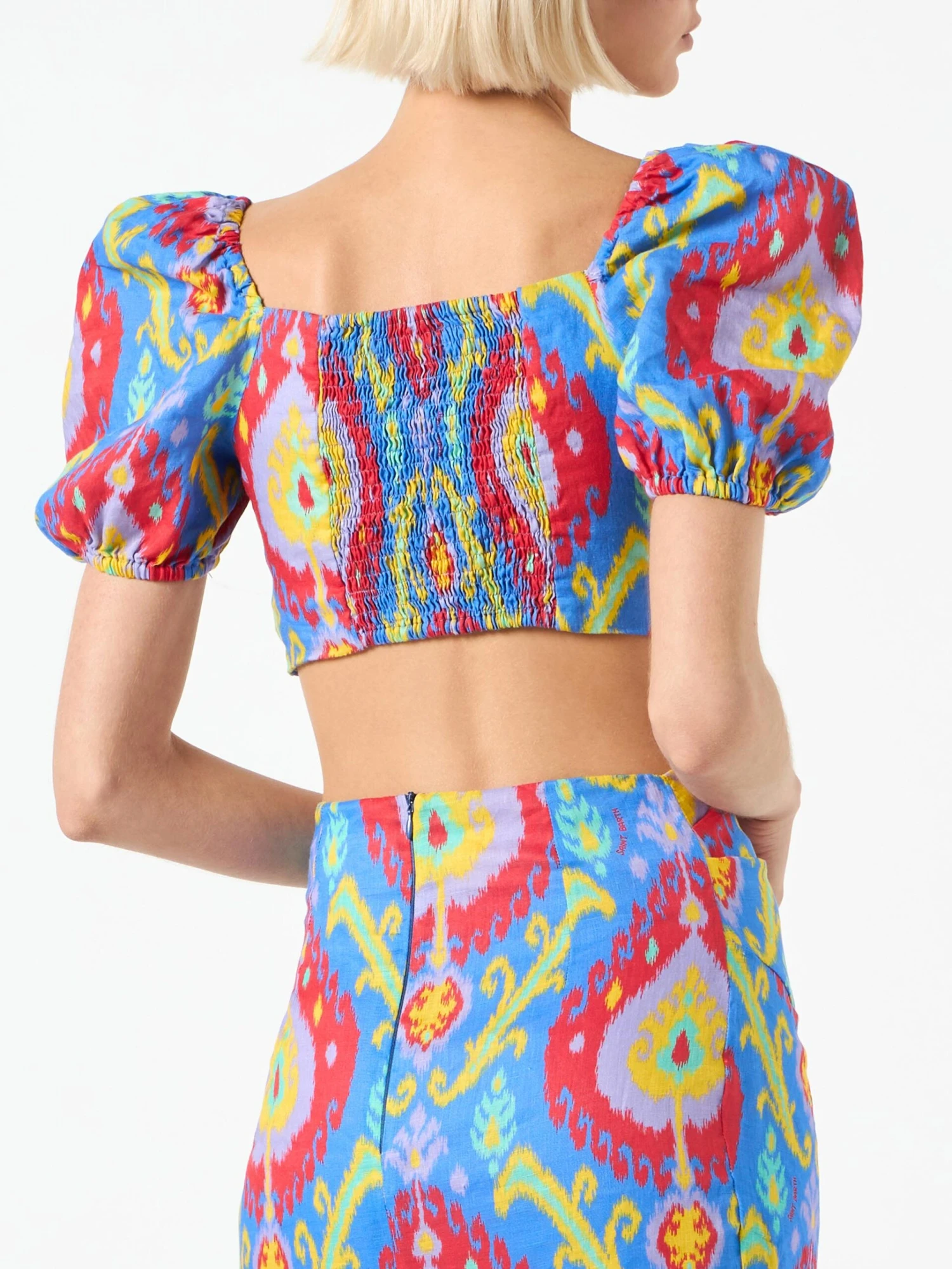 MC2 Saint Barth Crop Top With Ikat Print 4 MC2 Saint Barth Crop Top With Ikat Print - Image 2