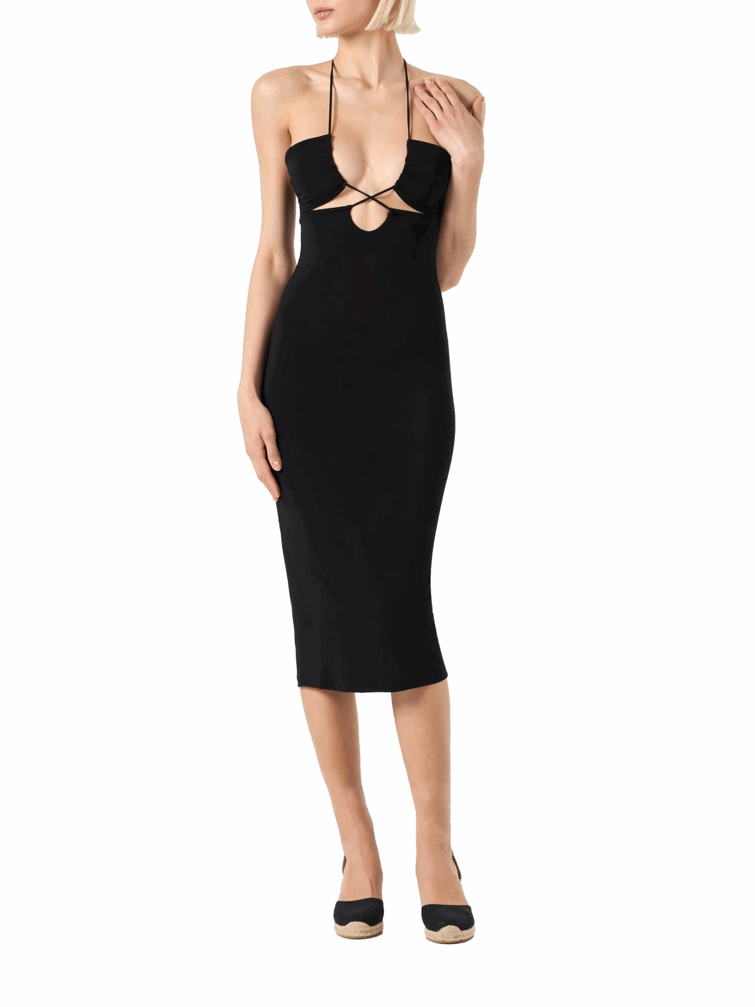 MC2 Saint Barth Longuette Black Cutout Black Dress Farah 3 MC2 Saint Barth Longuette Black Cutout Black Dress Farah