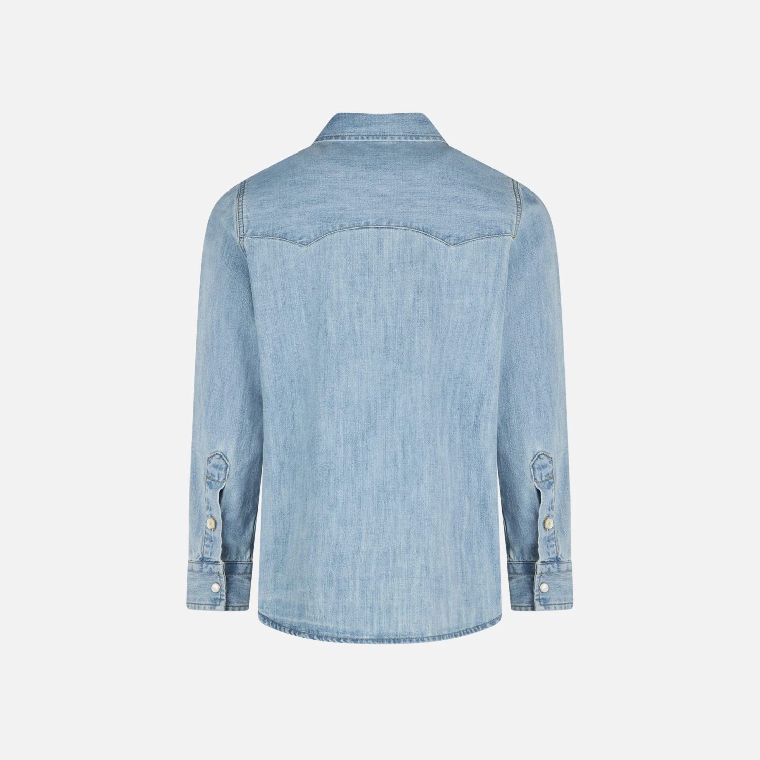 MC2 Saint Barth Boy Denim Linen Shirt 4 MC2 Saint Barth Boy Denim Linen Shirt - Image 2