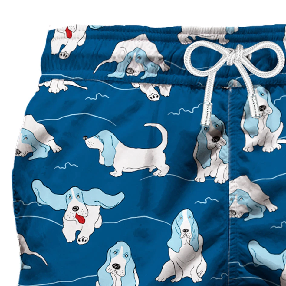 Basset Hound Man Swim Shorts 6 Basset Hound Man Swim Shorts - Image 4