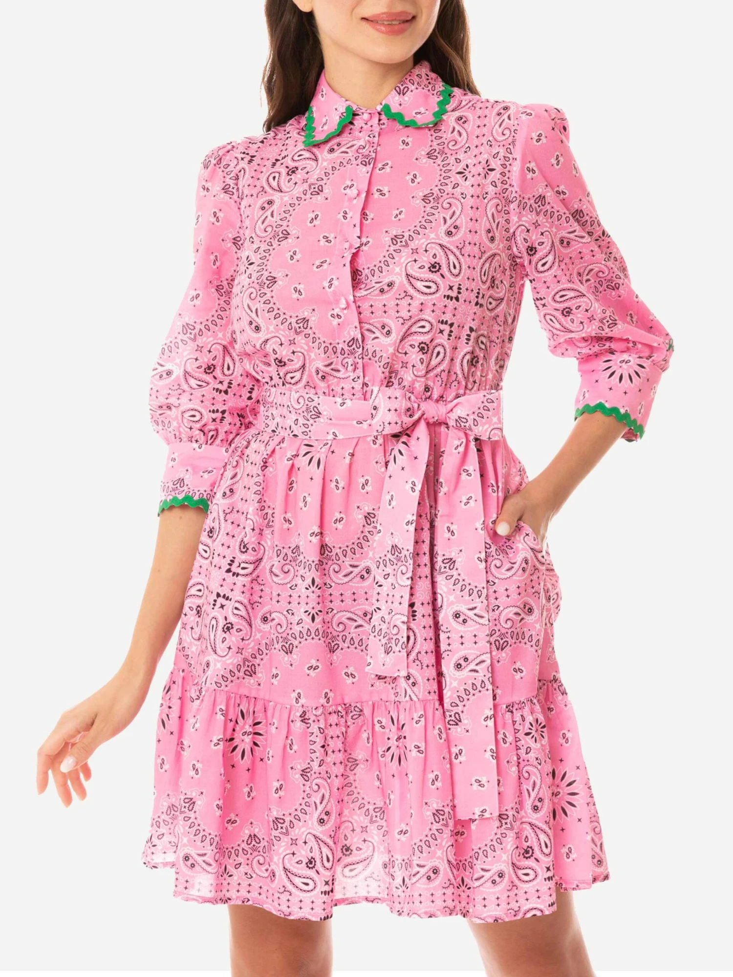 MC2 Saint Barth Bandanna Print Cotton Short Dress Daisi With Embroideries 5 MC2 Saint Barth Bandanna Print Cotton Short Dress Daisi With Embroideries - Image 3