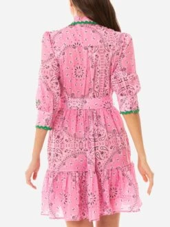 MC2 Saint Barth Bandanna Print Cotton Short Dress Daisi With Embroideries 9 MC2 Saint Barth Bandanna Print Cotton Short Dress Daisi With Embroideries -MC2 Saint Barth Shop dress bandanna pink woman4