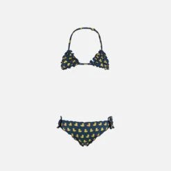 MC2 Saint Barth Girl Triangle Bikini With Print