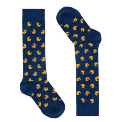 Kid Long Socks With Ducky Print