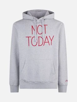 MC2 Saint Barth Man Grey Hoodie With Not Today Embroidery 9 MC2 Saint Barth Man Grey Hoodie With Not Today Embroidery -MC2 Saint Barth Shop embroidery sweatshirt man grey 4