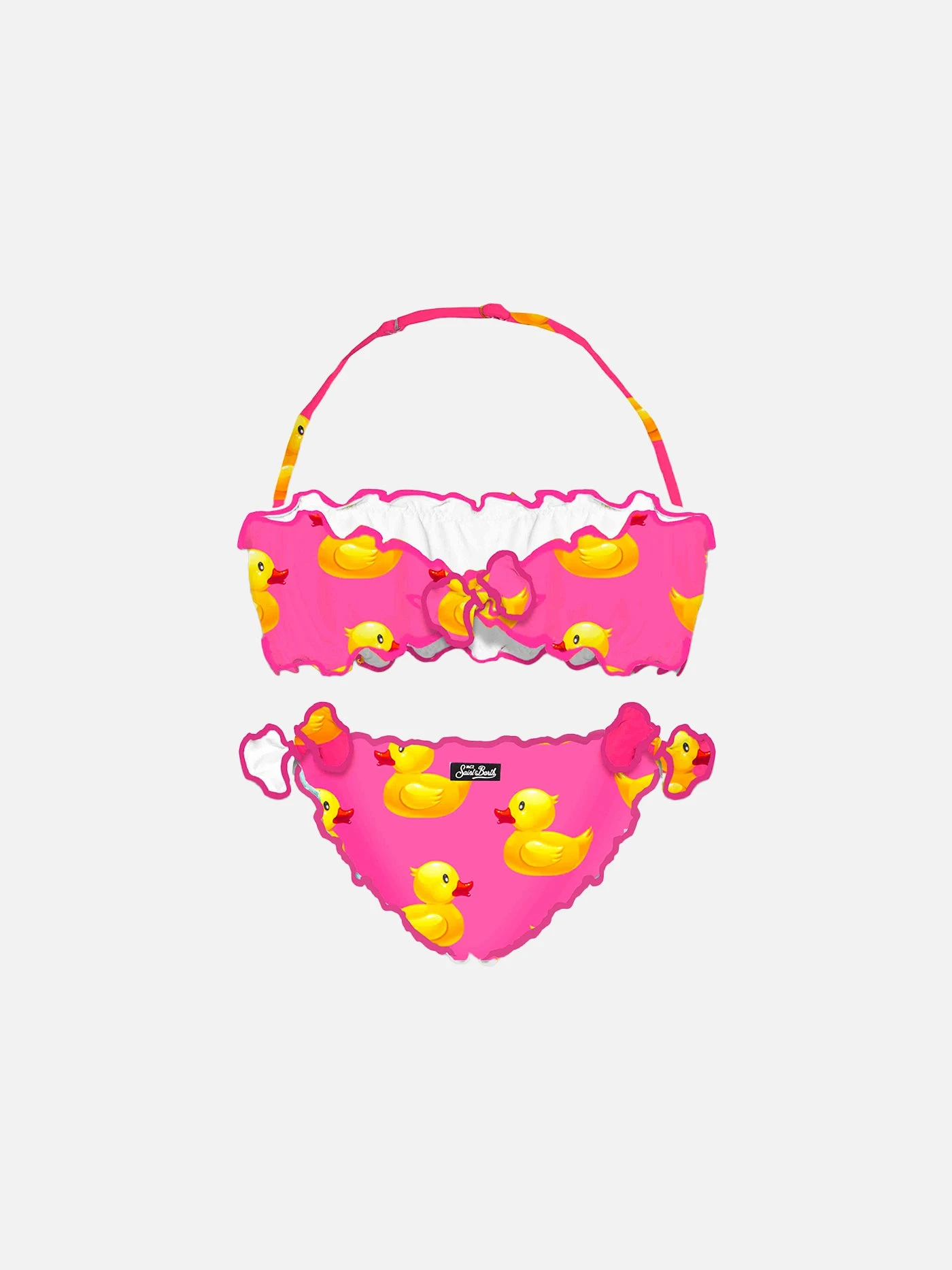 Girl Bandeau Bikini With Ducky Print 3 Girl Bandeau Bikini With Ducky Print - Image 2