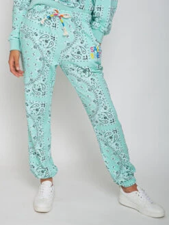Cotton Bandanna Joggers With Saint Barth Embroidery
