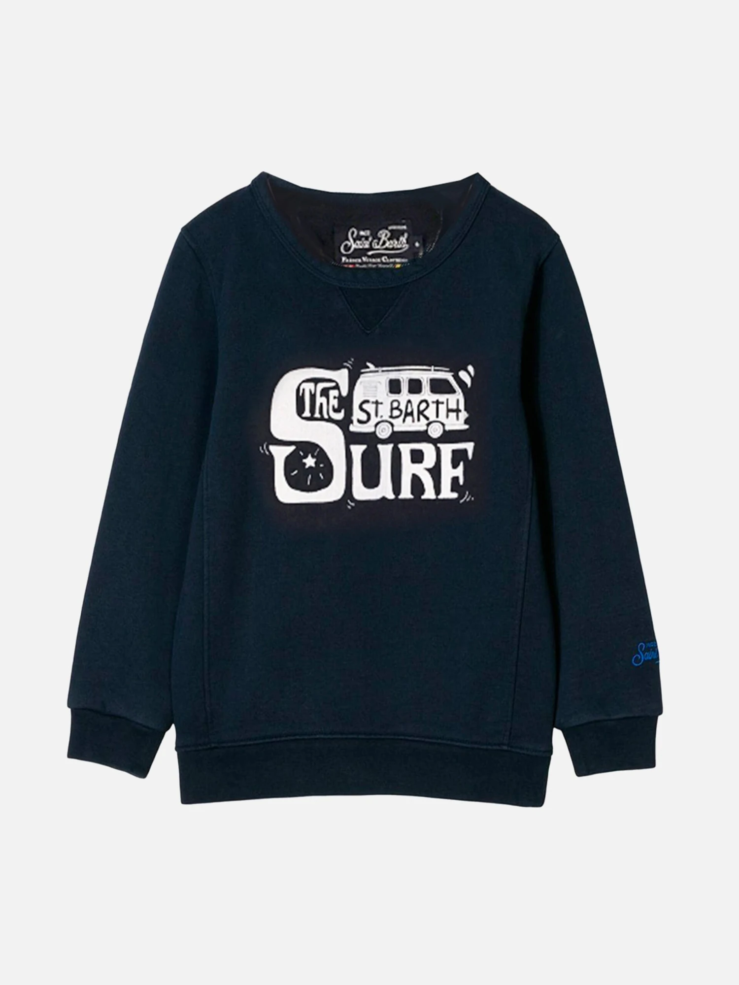 Boy Cotton Sweatshirt Bobby With St. Barth Surf Print 3 Boy Cotton Sweatshirt Bobby With St. Barth Surf Print