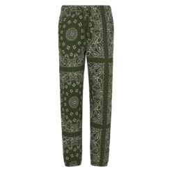 MC2 Saint Barth Woman Fleece Pants With Green Bandanna Print 11 MC2 Saint Barth Woman Fleece Pants With Green Bandanna Print -MC2 Saint Barth Shop fleece pants woman bandanna 1