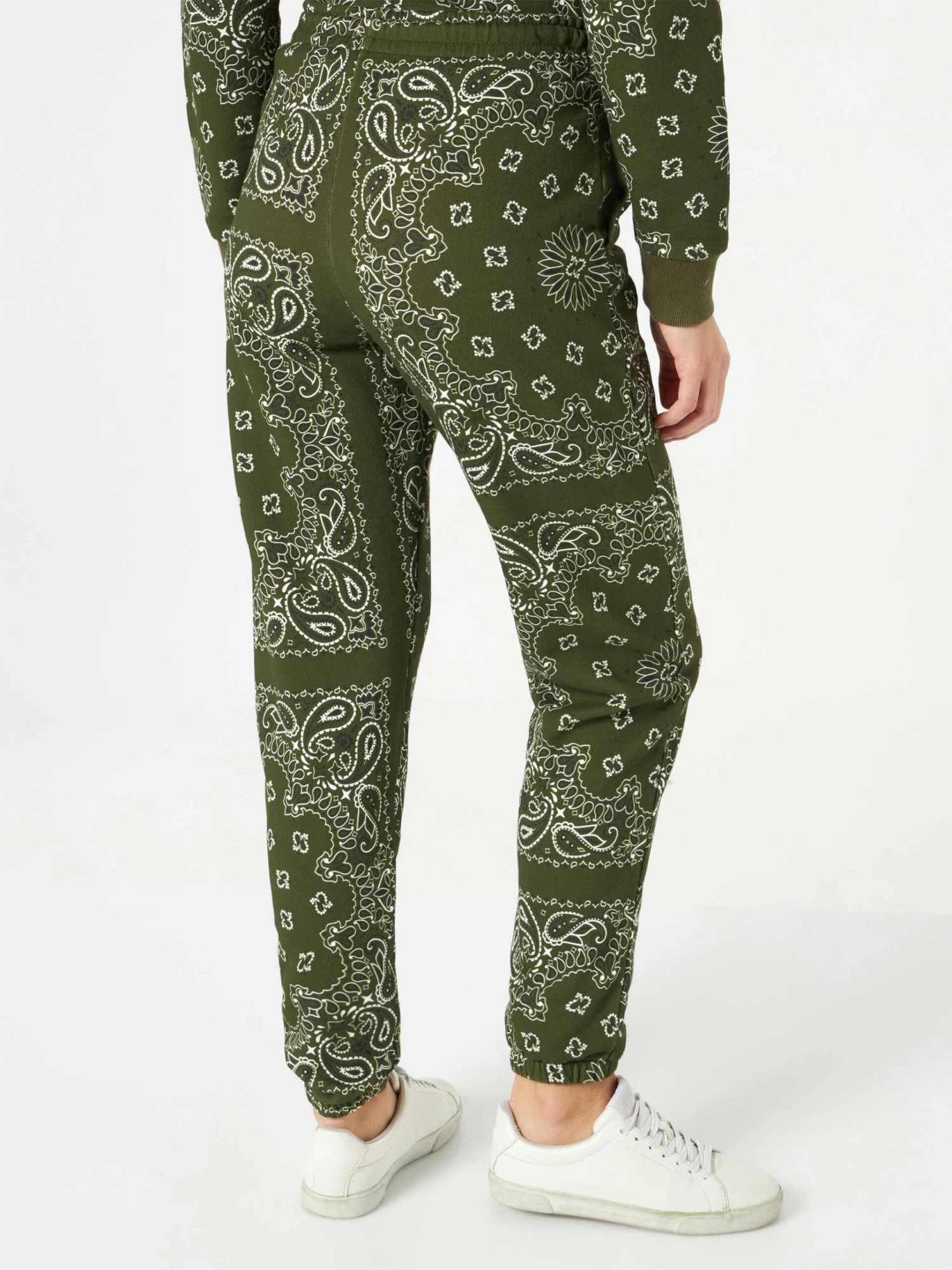 MC2 Saint Barth Woman Fleece Pants With Green Bandanna Print 5 MC2 Saint Barth Woman Fleece Pants With Green Bandanna Print - Image 3