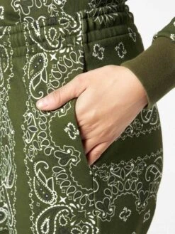 MC2 Saint Barth Woman Fleece Pants With Green Bandanna Print 10 MC2 Saint Barth Woman Fleece Pants With Green Bandanna Print -MC2 Saint Barth Shop fleece pants woman bandanna 5