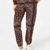 MC2 Saint Barth Woman Fleece Pants With Brown Bandanna Print -MC2 Saint Barth Shop fleece woman pants bandanna 2