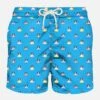 MC2 Saint Barth Man Light Fabric Swim Shorts With Dog Print