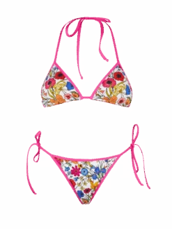 MC2 Saint Barth Woman Triangle Bikini With Flower Print