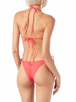 MC2 Saint Barth Woman Fluo Red Triangle Bikini -MC2 Saint Barth Shop fluo red bikini triangle 2
