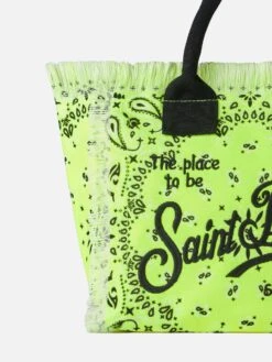 MC2 Saint Barth Colette Fluo Yellow Handbag With Bandanna Print 9 MC2 Saint Barth Colette Fluo Yellow Handbag With Bandanna Print -MC2 Saint Barth Shop fluo yellow bandanna colette handbag 5copia