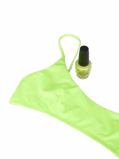 MC2 Saint Barth Woman Fluo Yellow Bralette Bikini -MC2 Saint Barth Shop fluo yellow bikini opi nailpolish