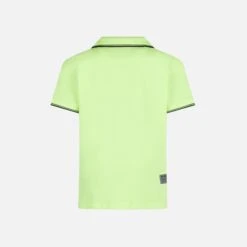 MC2 Saint Barth Fluo Yellow Piquet Polo With St. Barth Logo 7 MC2 Saint Barth Fluo Yellow Piquet Polo With St. Barth Logo -MC2 Saint Barth Shop fluo yellow piquet polo boy 2