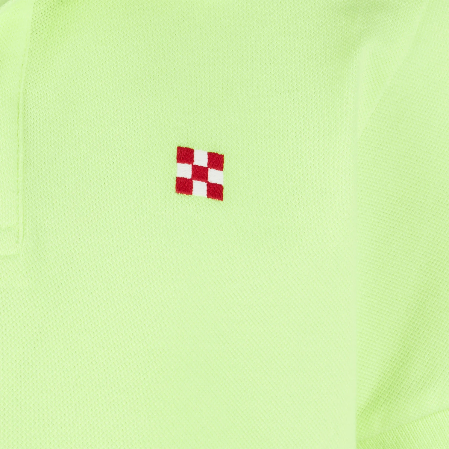 MC2 Saint Barth Fluo Yellow Piquet Polo With St. Barth Logo 4 MC2 Saint Barth Fluo Yellow Piquet Polo With St. Barth Logo - Image 2
