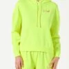 MC2 Saint Barth Fluo Yellow Hoodie With St. Barth Embroidery -MC2 Saint Barth Shop fluo yellow woman sweatshirt 1