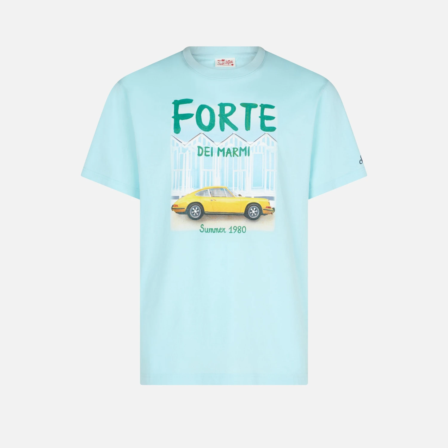 MC2 Saint Barth Man Cotton T-shirt With Forte Dei Marmi Car Print 6 MC2 Saint Barth Man Cotton T-shirt With Forte Dei Marmi Car Print - Image 4