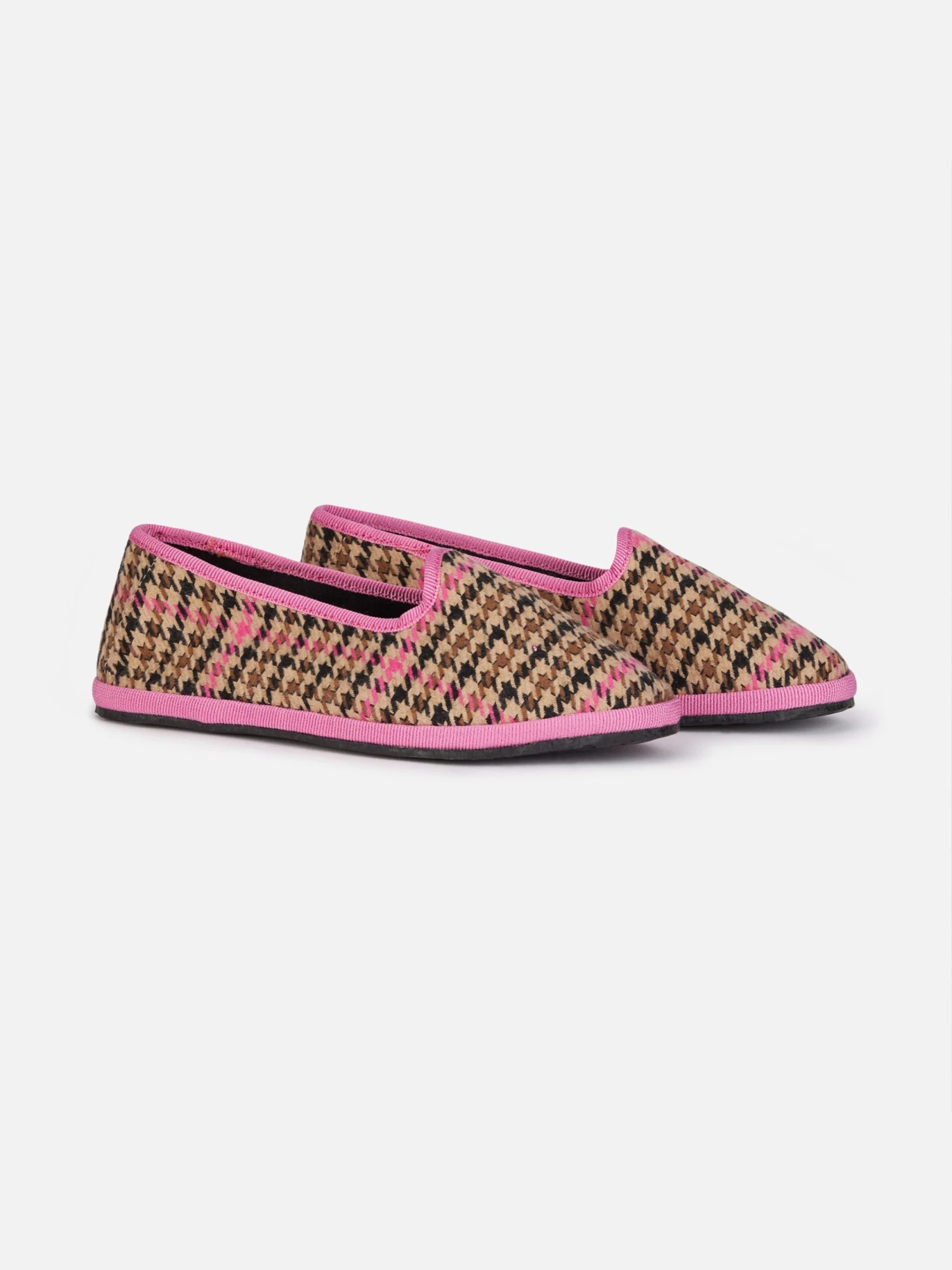 MC2 Saint Barth Girl Pied De Poule Slipper Loafers | MY CHALOM SPECIAL EDITION 4 MC2 Saint Barth Girl Pied De Poule Slipper Loafers | MY CHALOM SPECIAL EDITION - Image 2