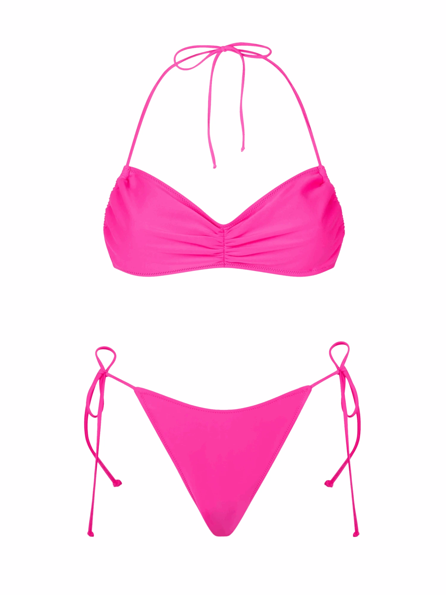 MC2 Saint Barth Woman Fuchsia Bandeau Bikini 3 MC2 Saint Barth Woman Fuchsia Bandeau Bikini