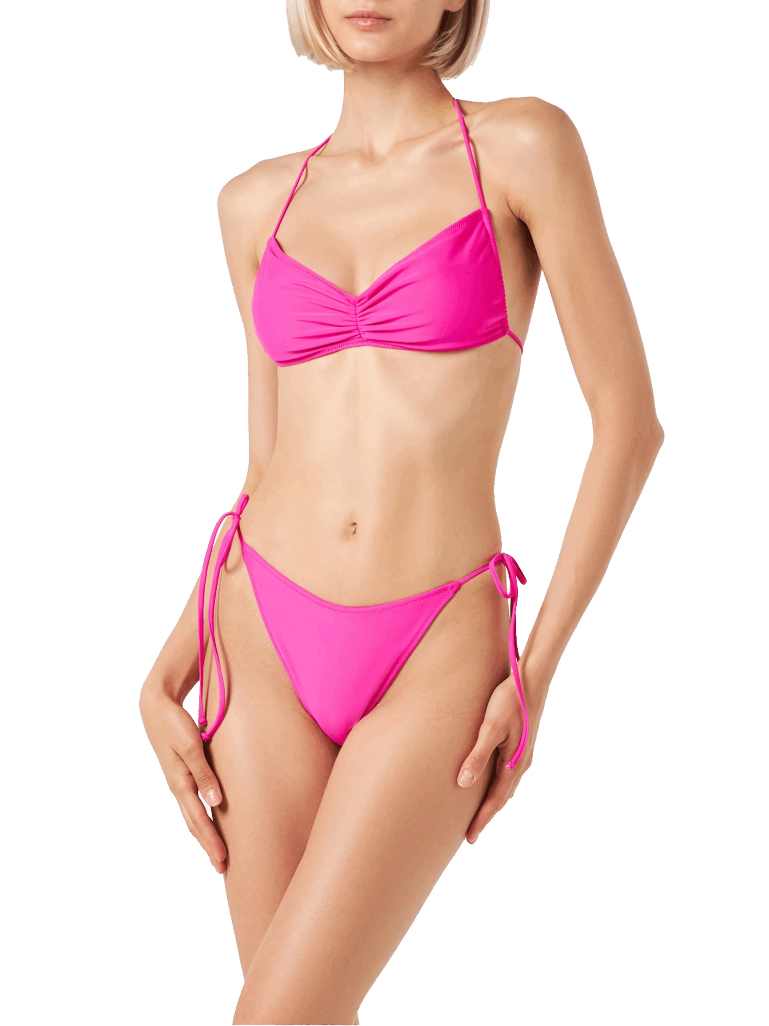 MC2 Saint Barth Woman Fuchsia Bandeau Bikini 4 MC2 Saint Barth Woman Fuchsia Bandeau Bikini - Image 2