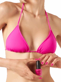 MC2 Saint Barth Woman Fuchsia Triangle Bikini -MC2 Saint Barth Shop fuchsia triangle bikini woman 3