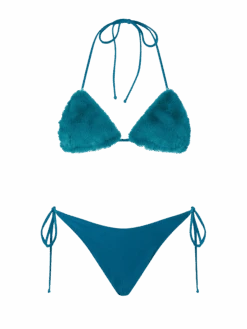 MC2 Saint Barth Woman Teal Green Triangle Top Bikini
