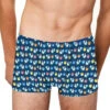 Micro Roosters And Alarms Print Underwear Boxer