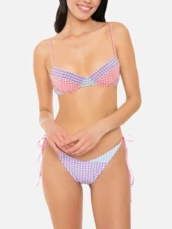 Gingham Bralette Underwired Bikini