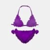 Girl Purple Triangle Bikini -MC2 Saint Barth Shop girl bikini violet 1