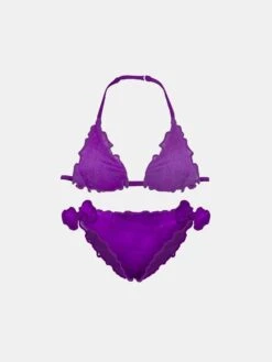 Girl Purple Triangle Bikini