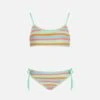 MC2 Saint Barth Girl Bralette Bikini Crochet With Multicolor Stripes 1 MC2 Saint Barth Girl Bralette Bikini Crochet With Multicolor Stripes -MC2 Saint Barth Shop girl crochet striped bikini 1 1