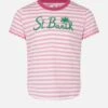 MC2 Saint Barth Girl T-shirt With Stripes And Embroidery