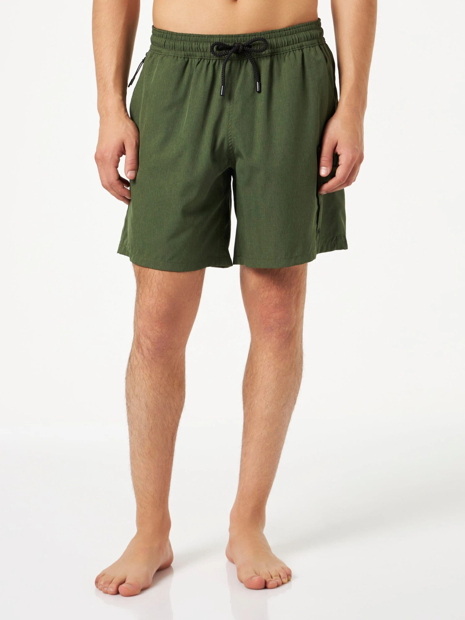 MC2 Saint Barth Man Military Green Comfort And Stretch Swim Shorts 5 MC2 Saint Barth Man Military Green Comfort And Stretch Swim Shorts - Image 3