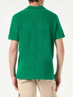 MC2 Saint Barth Man Green Terry Polo -MC2 Saint Barth Shop green terry cotton polo 2