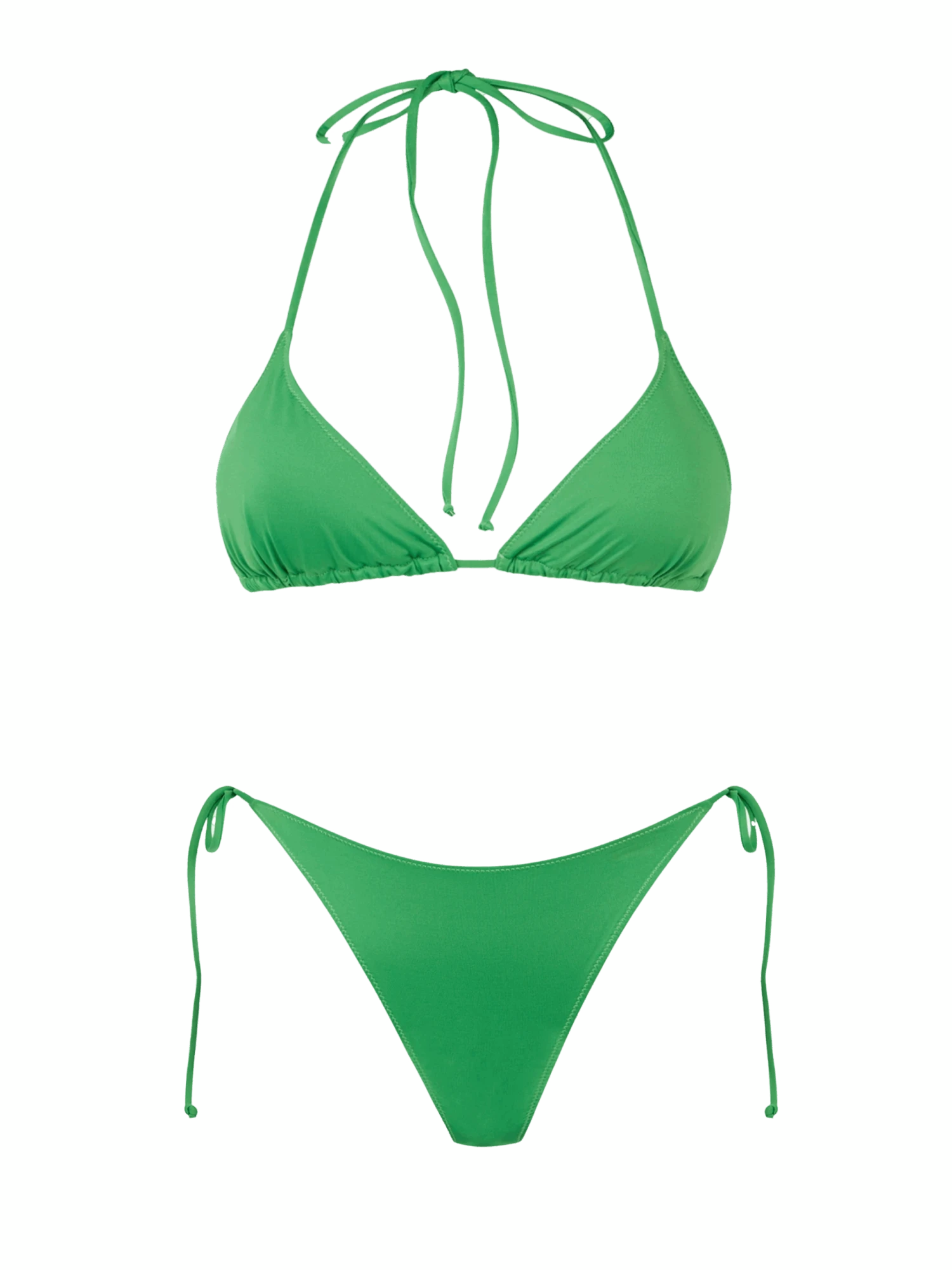 MC2 Saint Barth Woman Green Triangle Bikini 3 MC2 Saint Barth Woman Green Triangle Bikini