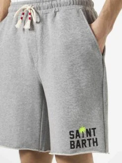 MC2 Saint Barth Man Cotton Grey Bermuda 8 MC2 Saint Barth Man Cotton Grey Bermuda -MC2 Saint Barth Shop grey melange cotton bermuda 2