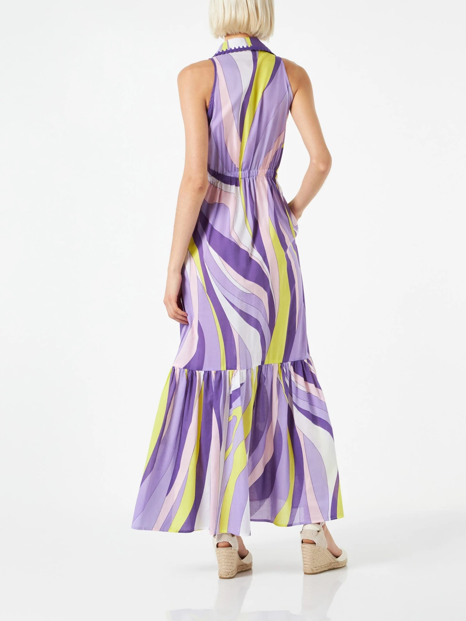 MC2 Saint Barth Woman Halterneck Dress With Wave Print 4 MC2 Saint Barth Woman Halterneck Dress With Wave Print - Image 2