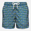 Light Fabric Man Swim Shorts Fast Food Print