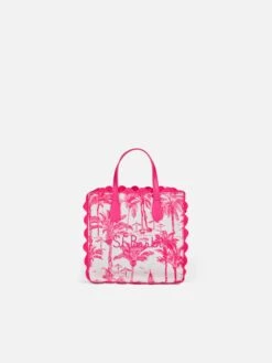 MC2 Saint Barth Vivian Cotton Handbag With Toile De Jouy Print
