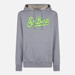 MC2 Saint Barth Man Cotton Hooded Grey Sweatshirt 9 MC2 Saint Barth Man Cotton Hooded Grey Sweatshirt -MC2 Saint Barth Shop hooded grey sweatshirt man