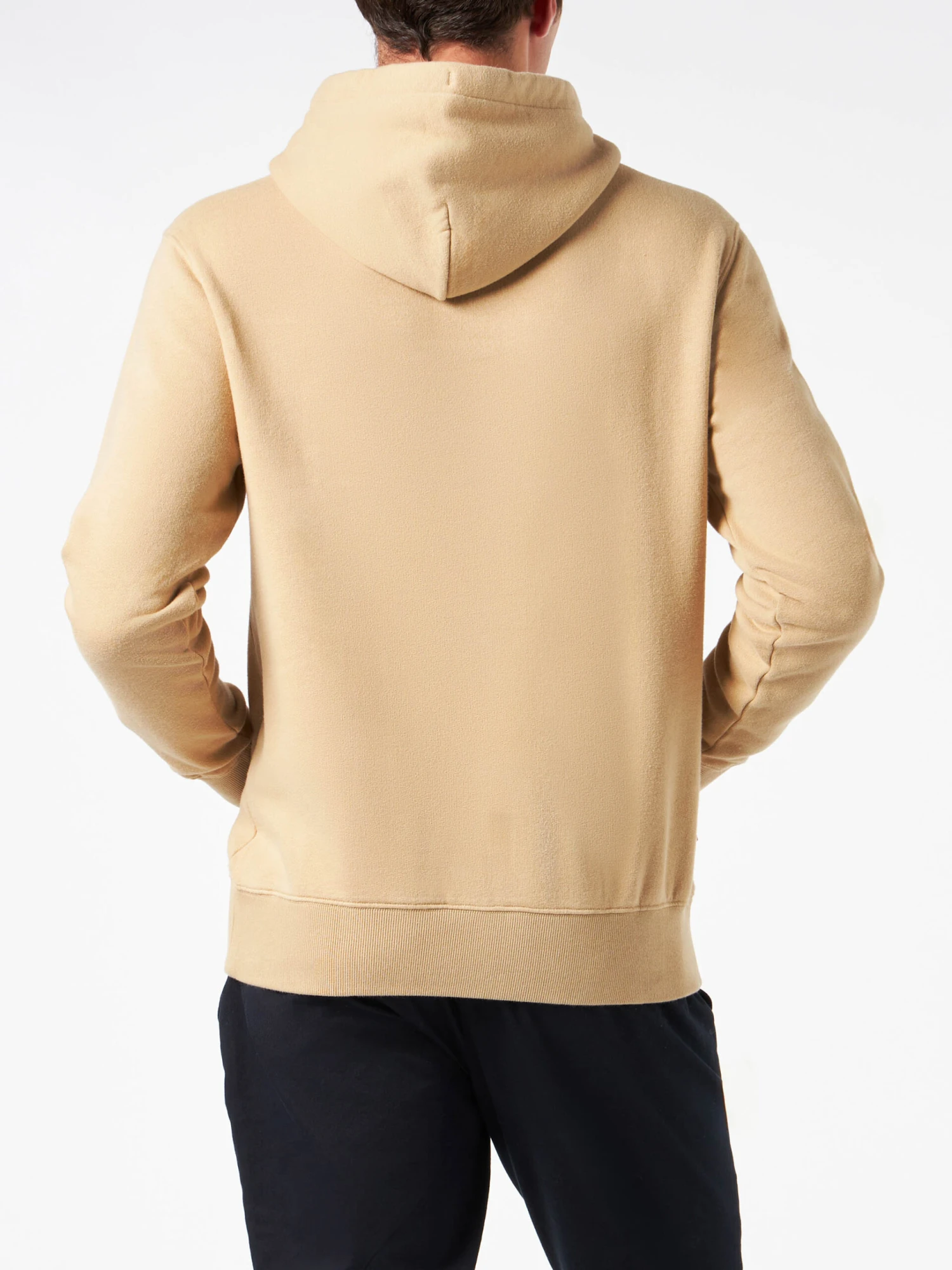 MC2 Saint Barth Man Beige Hoodie With Cortina Patch 4 MC2 Saint Barth Man Beige Hoodie With Cortina Patch - Image 2