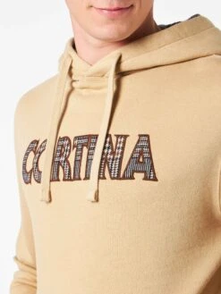 MC2 Saint Barth Man Beige Hoodie With Cortina Patch 8 MC2 Saint Barth Man Beige Hoodie With Cortina Patch -MC2 Saint Barth Shop hoodie cortina patch man 3