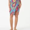 MC2 Saint Barth Woman Mid Skirt Amanda With Multicolor Print -MC2 Saint Barth Shop ikat cotton skirt 1